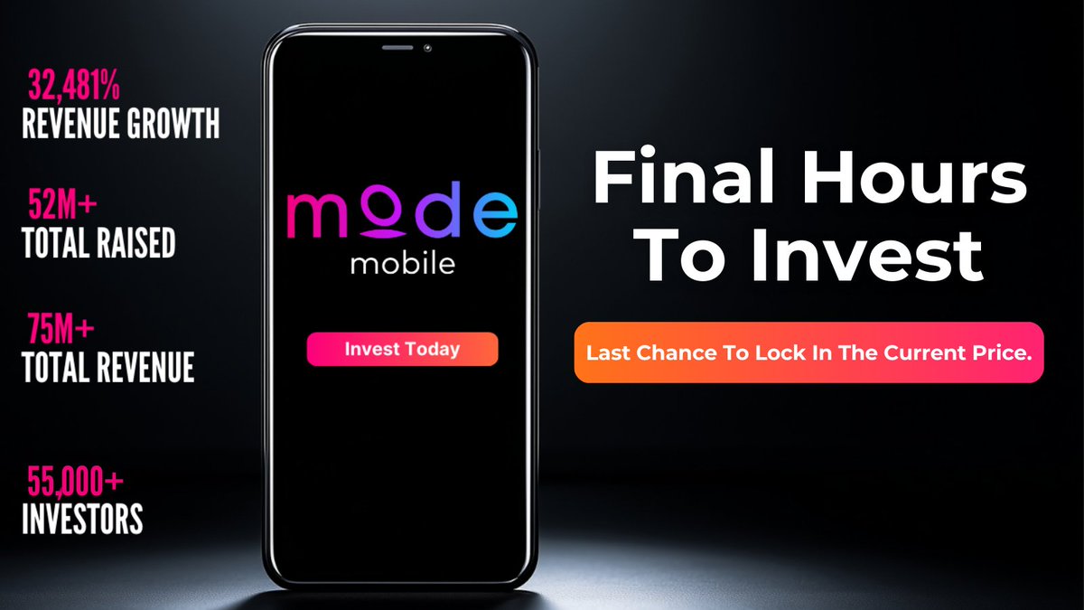 EarnWithMode's tweet image. $52M in total investment
50M Users
55K+ investors
$75M revenue

Mode shares its revenue with 50M+ users. Now it’s sharing equity—with you. But not for long.

Learn offer details at bit.ly/462HijG

In making an investment decision, investors must rely on their own…