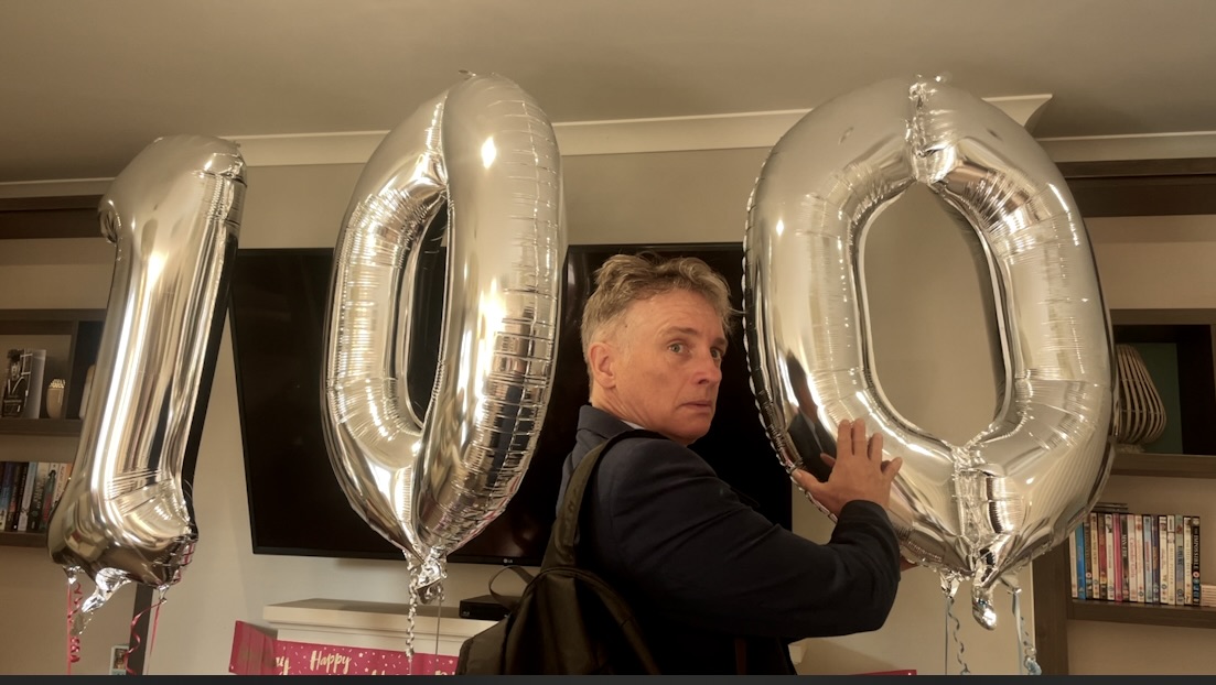 Filmed a landmark birthday today and honestly I was just trying to re-arrange this and not pinch it.