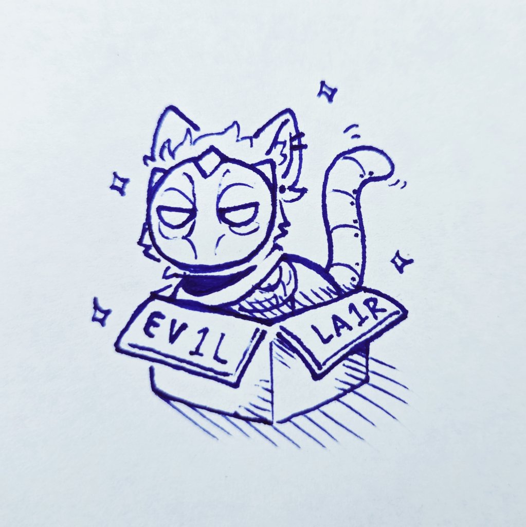 cynical_canidae's tweet photo. Do not disturb him. They are scheming 🐱⚙️ #Viktor https://t.co/xX8lxnOrAz