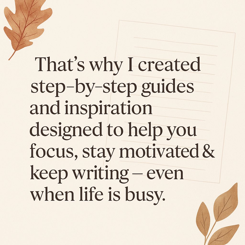 RachelBrimble's tweet image. Half the month is gone… but your writing goals don’t have to be!

My guides + workbooks are on 25% OFF SALE until the end of September 
Plan your story. Track your progress. Spark your creativity.

👉 thewriterprintableco.etsy.com

#amwriting #writingcommunity #amediting