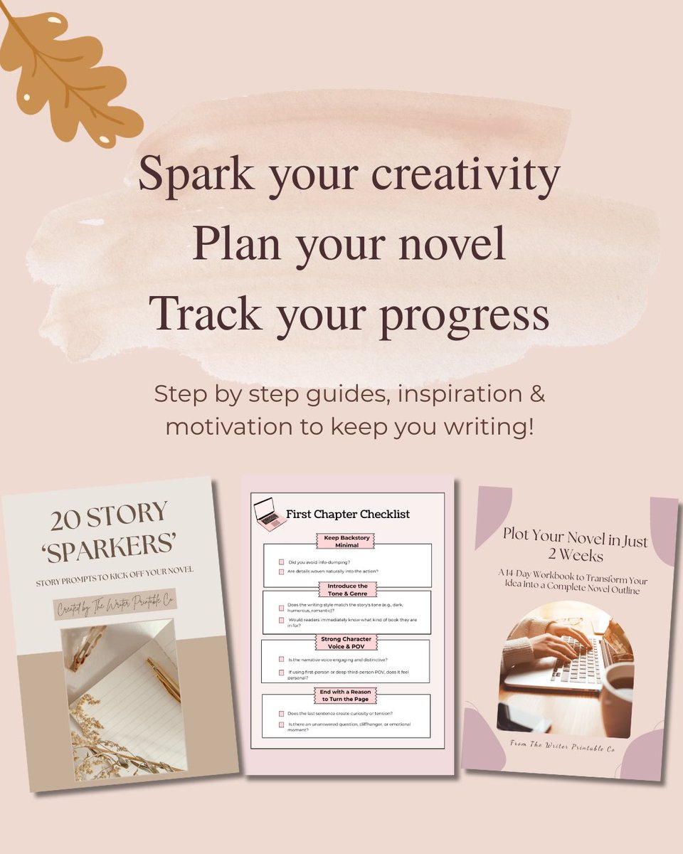 RachelBrimble's tweet image. Half the month is gone… but your writing goals don’t have to be!

My guides + workbooks are on 25% OFF SALE until the end of September 
Plan your story. Track your progress. Spark your creativity.

👉 thewriterprintableco.etsy.com

#amwriting #writingcommunity #amediting