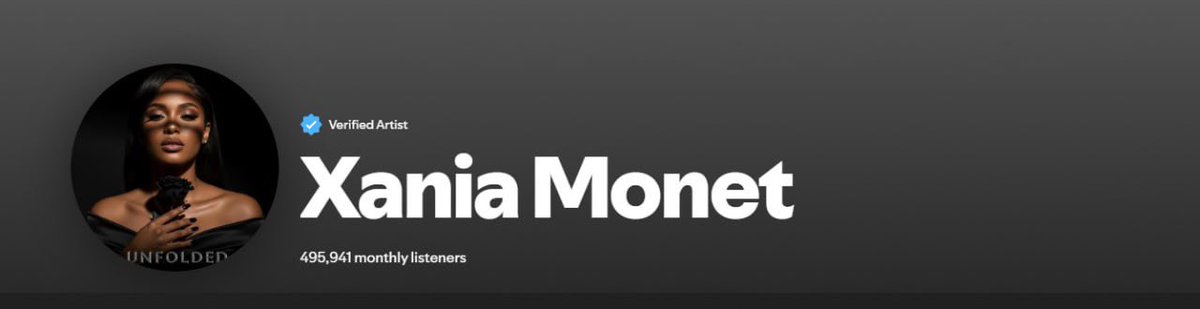 500k monthly listeners to an ai singer lmaooo