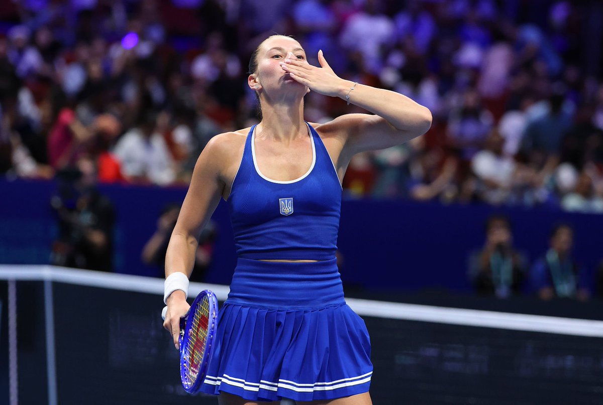 Marta played 3 matches this week and she gave everything in each one. Brought her best tennis and gave her all for her country 🇺🇦 Fighting spirit always 🙏