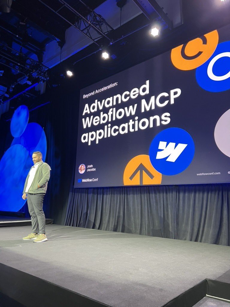 joshljacobs's tweet image. What an awesome Webflow Conf! I’m still reeling from all the announcements, great breakouts &amp;amp; even better conversations

Having the conference in one place this year was the move – so great to have Webflowers from all over the world under one roof!

Gonna sleep for a week now 💤