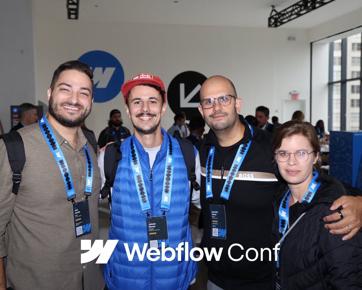 joshljacobs's tweet image. What an awesome Webflow Conf! I’m still reeling from all the announcements, great breakouts &amp;amp; even better conversations

Having the conference in one place this year was the move – so great to have Webflowers from all over the world under one roof!

Gonna sleep for a week now 💤