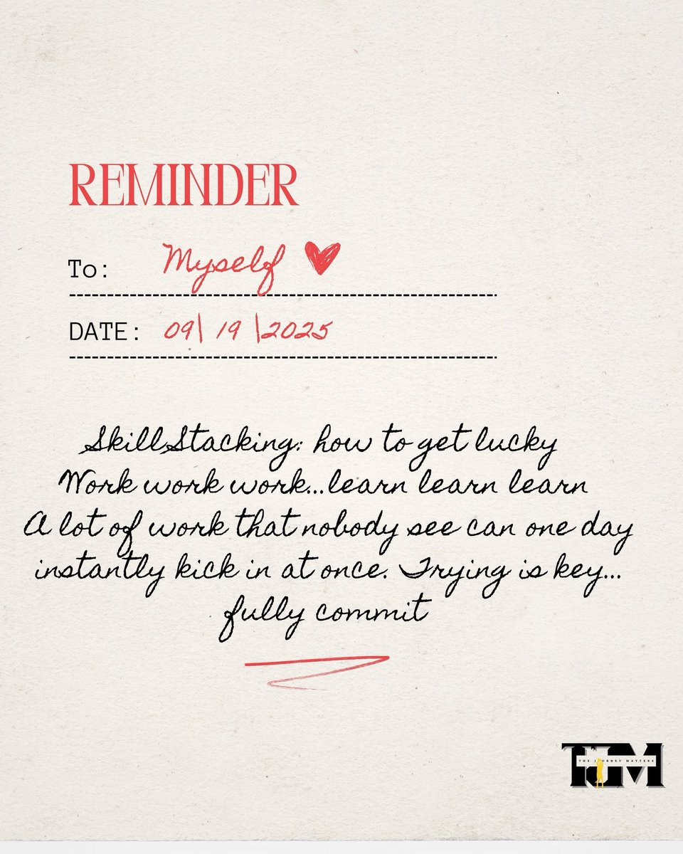 LParfait's tweet image. Skill Stacking:
Keep updating skill set, enhancing adaptability, creativity, &amp;amp; effectiveness 

#SkillStacking #ContinuousLearning #PersonalDevelopment #CareerGrowth #Adaptability #Creativity #ProfessionalDevelopment #LifelongLearning #CommitmentToExcellence #successmindset