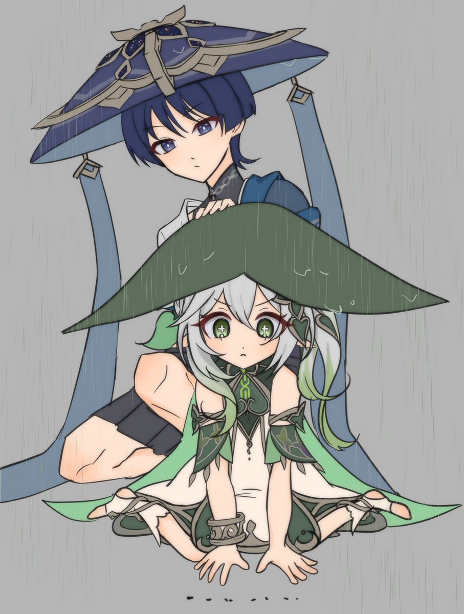 원래 하려던건 대충 이런..이런느낌이었는데(비오는날에 그려서…