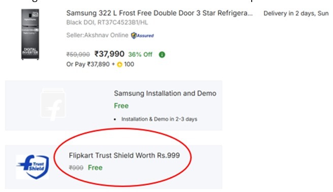ParasmeSaurabh's tweet image. RT’s for Good Karma !
SCAM ALTERT - “Flipkart Trust Shield Scam”
If you are buying a new Electronic item/gadget (e.g. Smartphone, Home Appliance etc) from Flipkart then do, Read this Carefully. As you are paying hidden charges which you should not.Hard to call it dark-pattern…