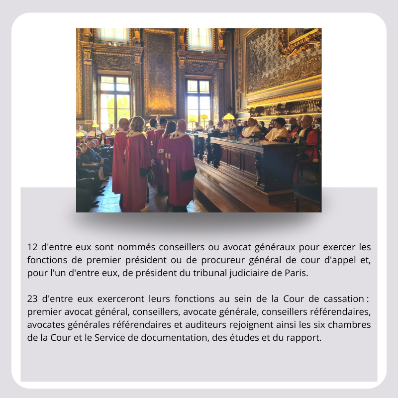 Remy_Heitz_PG's tweet photo. Un temps fort ce matin à la @Courdecassation : l'audience de présentation de trente-cinq nouveaux magistrats. 
Cette audience peut être visionnée en intégralité sur le site Internet et les réseaux sociaux de la Cour. https://t.co/2W3lKTyh1Z