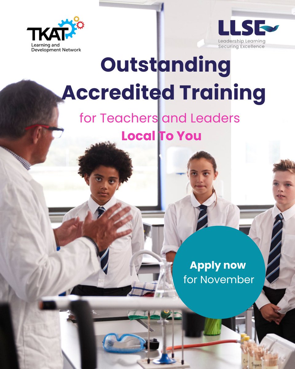 Take the next step with Outstanding accredited NPQ training!
Local to you | Funding available | Apply now for November

NPQs in:
✅ Headship
✅ Senior Leadership
✅ Teaching &amp; Teacher Development
✅ Behaviour &amp; Culture
✅ SENDCO

#NPQ #TeacherDevelopment #oneTKATfamily