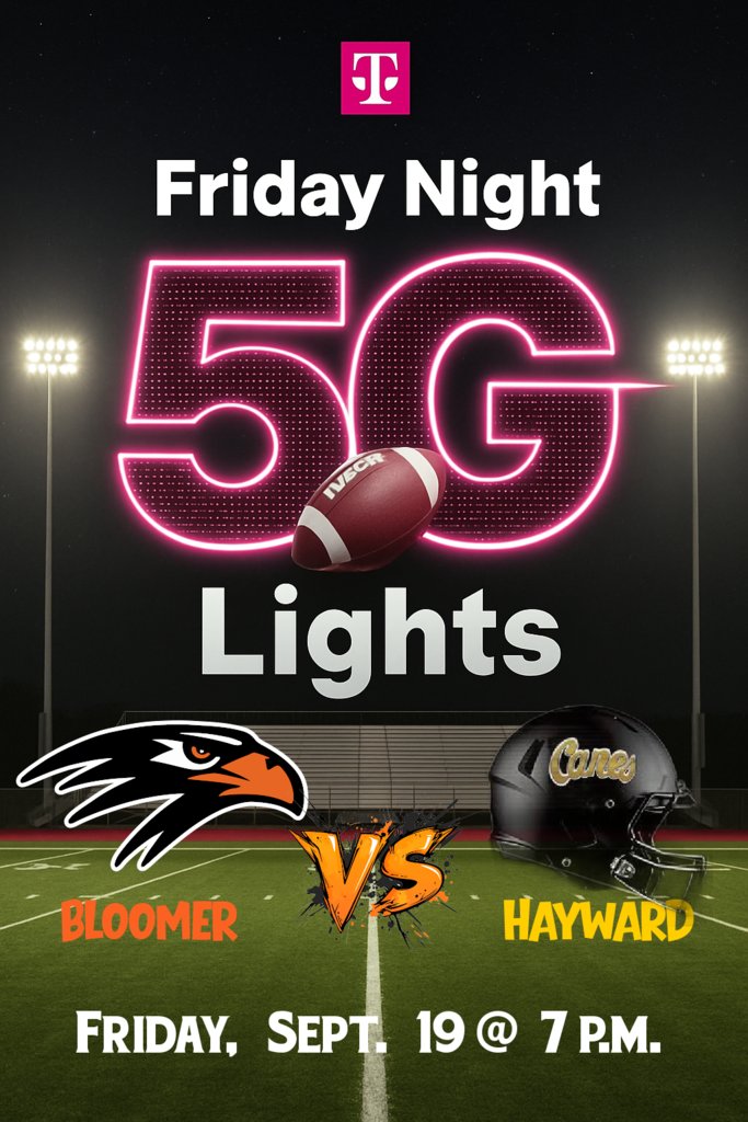 🏈✨ Are you ready for some Friday Night Lights football?! 🔥
The energy, the excitement, the hometown pride—it’s all happening this Friday night! 💪🙌

Grab your spirit wear, pack the stands, and let’s cheer on our team! 🎉 #5GFNL #Sweepstakes <a href="/TMobile/">T-Mobile</a>