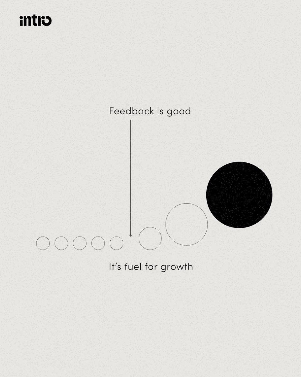 The right feedback refuels you in the right direction.  🙌