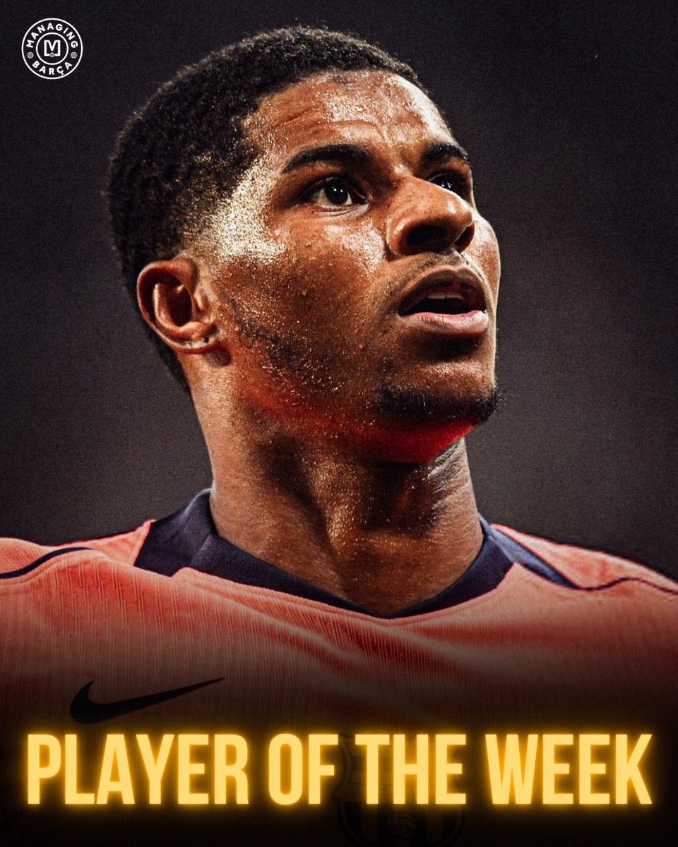 🚨 OFFICIAL: Marcus Rashford has been named as the Champions League Player of the Week. 🏴󠁧󠁢󠁥󠁮󠁧󠁿🏆