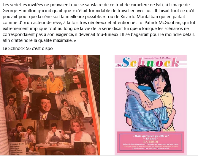 Partie  2 - Dans mon long papier consacré à #Columbo dans le nouveau Schnock, je  n'ai pas pu tout dire par manque de place et notamment ceci par rapport  au perfectionnisme de Peter Falk

<a href="/SchnockRevue/">Alister</a>