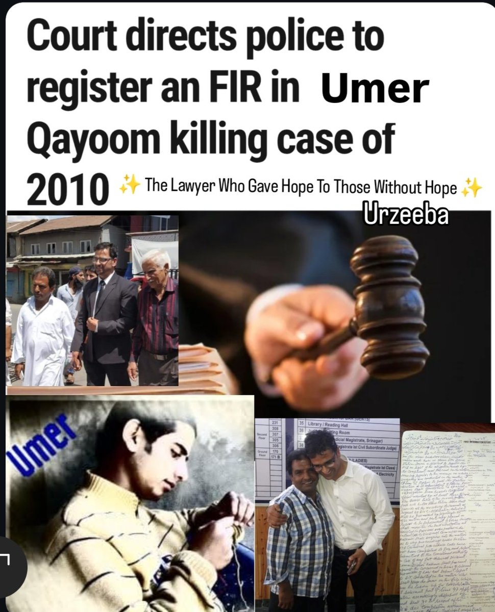 BhatUrzi's tweet photo. "Advocate Babar Qadri gave us hope when hope was gone. Because of him, Umer’s FIR was registered after 8 long years. His voice was silenced, but his courage still speaks through every fight for justice."#JusticeForUmer #RememberingBabarQadri #TruthWillPrevail #FightForJustice https://t.co/BJQgEIFrJ9