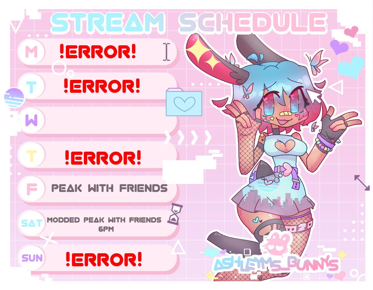 My schedule for this week.. well for the next 3 days lol