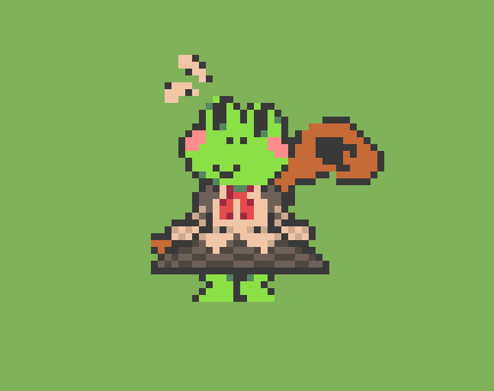 ReporttPixels's tweet photo. I'm out of ideas, so I decided to make a little frog. Her name is Hoppy.
-
#aseprite #oc #artedigital #Pixelart #digitalart https://t.co/xRMfFpE4kE