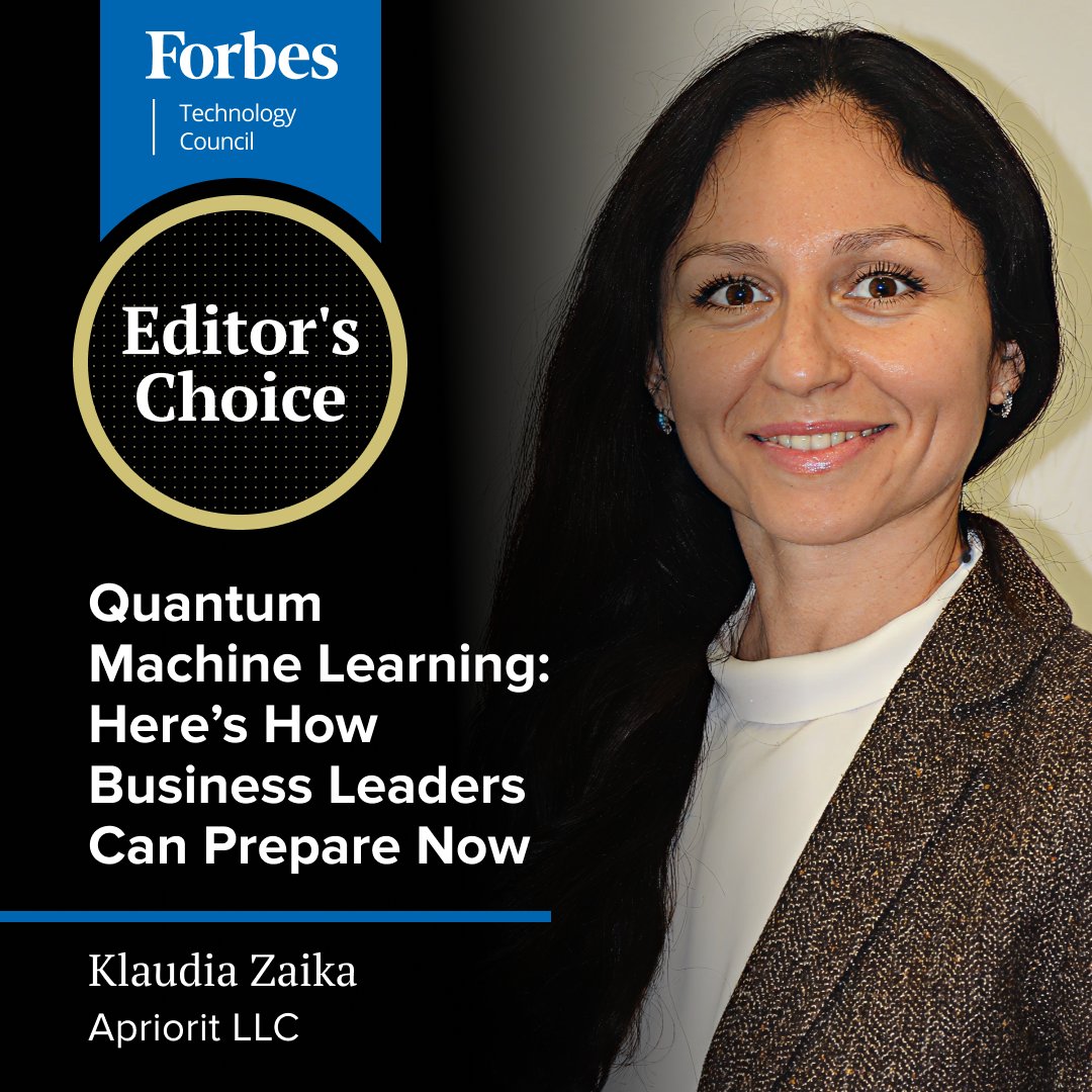 ForbesTechCncl's tweet image. 🌟 Editor's Choice 🌟
As AI pushes past the limits of classical hardware, quantum machine learning (QML) is emerging as the next frontier.
@KlaudiaZaika explains how businesses can start preparing today.
hubs.li/Q03JRxmK0
#QuantumComputing #MachineLearning #FutureOfTech