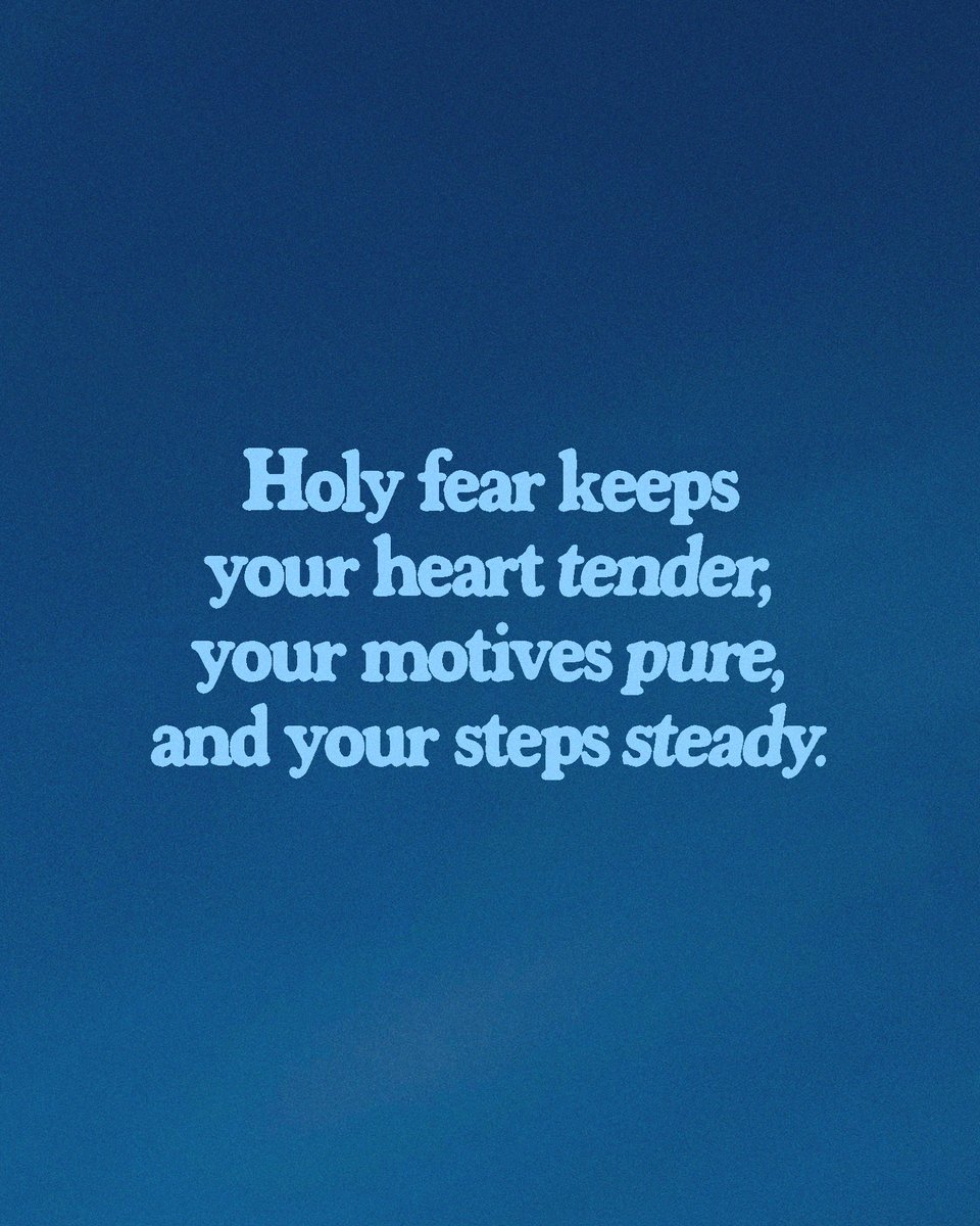 JohnBevere's tweet photo. The fear of the Lord is not about being afraid of God. It is about staying close to Him.

Those who are scared of God hide from Him. Those who fear God hide in Him.

Holy fear doesn’t drive us away. It draws us near, keeps our hearts tender, and shapes the way we live every day.

This is the awe that changes everything.

Follow this link to my book, The Awe of God. https://t.co/HN8eFKfryE