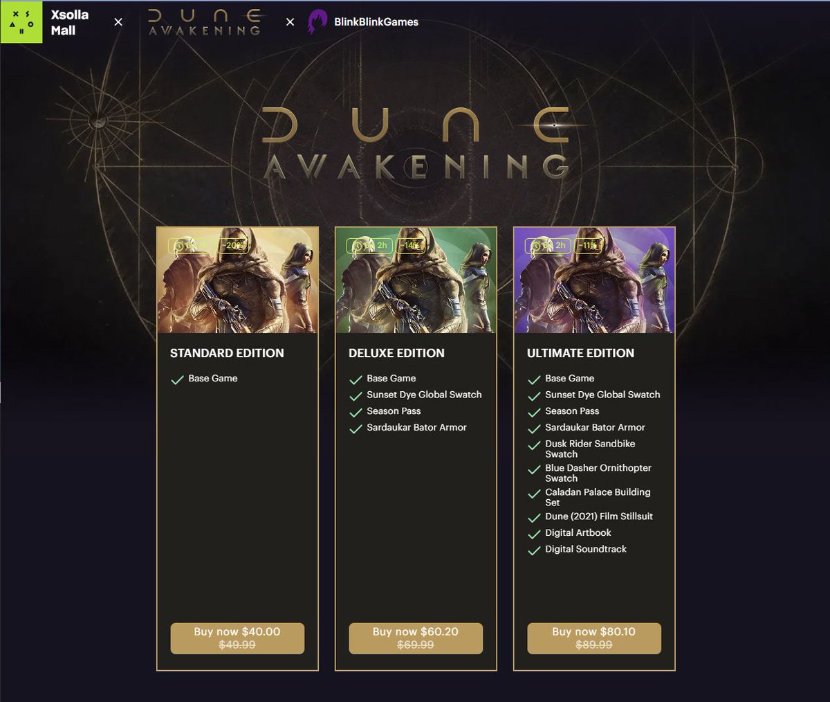 blinkblinkgames's tweet image. Don&apos;t forget: in the wake of the free weekend, @DuneAwakening is on sale 20% until Sept 20
This discount is also reflected in my reflink page:
x.la/dune-awakening… 
@Funcom #FuncomCreator