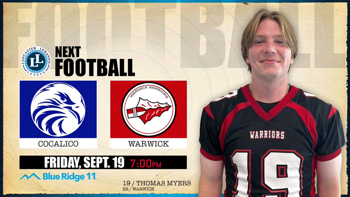 Week 5 HS 🏈 ready to see some familiar foes duke it out again on the gridiron! <a href="/CocalicoFball/">Cocalico Football</a> <a href="/WarwickFB/">Warwick High School Football</a>