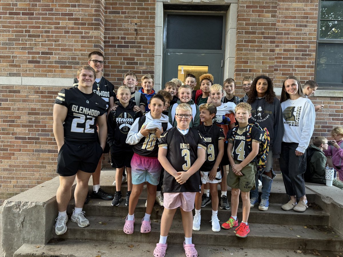 Happy Friday! Thanks to our fall student-athletes for starting the day at the elementary schools with a smile &amp; a high five!