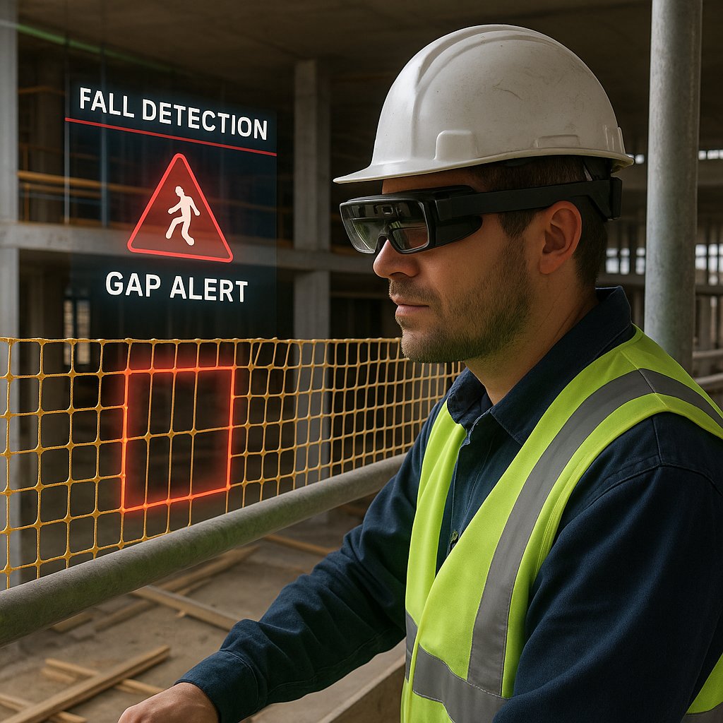 ⚠️ Every year, slips &amp; falls = thousands of injuries.
Now, AR glasses can literally show inspectors the danger before it happens.
Would you wear them? 👷‍♀️ 
#FallPrevention #ConstructionLife
