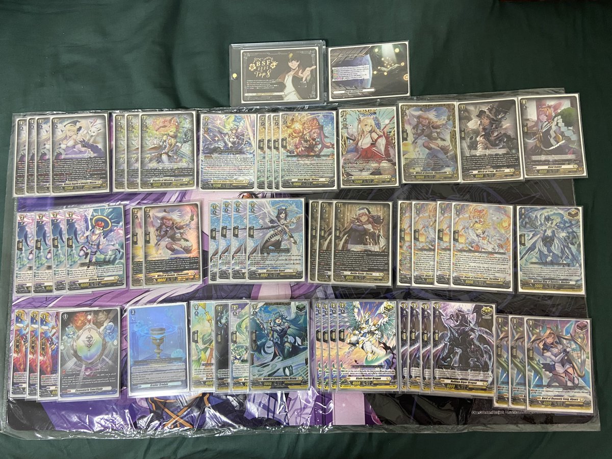 Sunguin1's tweet photo. BSF Melbourne 2025
Final Standing: 8th/68 teams
Team: My Bav Player Can’t Be This Cute
A: Me(Minerva)
Decklist: YUWY
R1:  Vyrgilla ✅ T ✅
R2: Heartluru ❌ T ✅
R3: Blangdmire ❌ T ❌
R4: Kairi ✅ T ✅
R5: Artisaria ✅ T ✅
R6: Blangdmire ✅ T ✅
R7: Heartluru ❌ T❌
#VGTopDecks https://t.co/tXDjUdbLUK