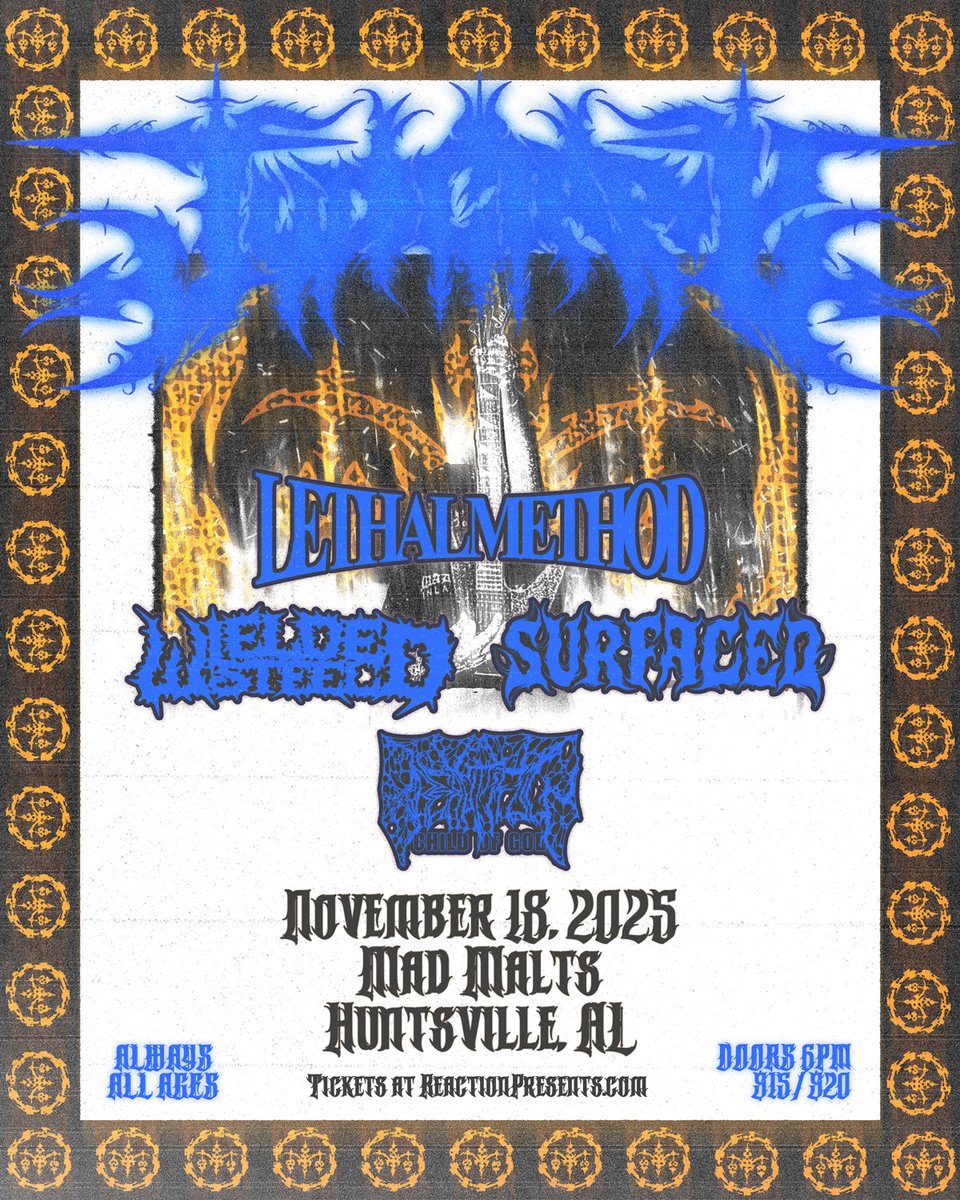 Judiciary returns to Alabama. Crazy stacked gig November 18th 🤝