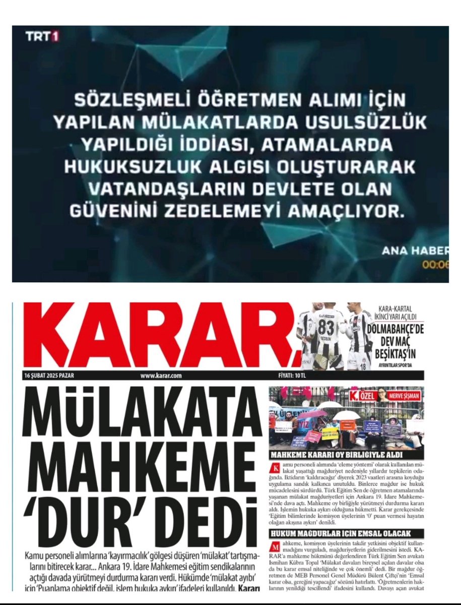 Sn. Yusuf Tekin sadece Özel Sektör Öğretmenlerine değil, biz Mülakat Mağduru Öğretmenlere de hakaret (terbiyesiz, megolaman vb), iftira (terör ile bağlantılı vb.), tehdit ( puanları değiştiğine dair belgeleri ispatlayamayanlar sonuçlarına katlanırlar) etmiştir.
Bunlar yetmiyormuş