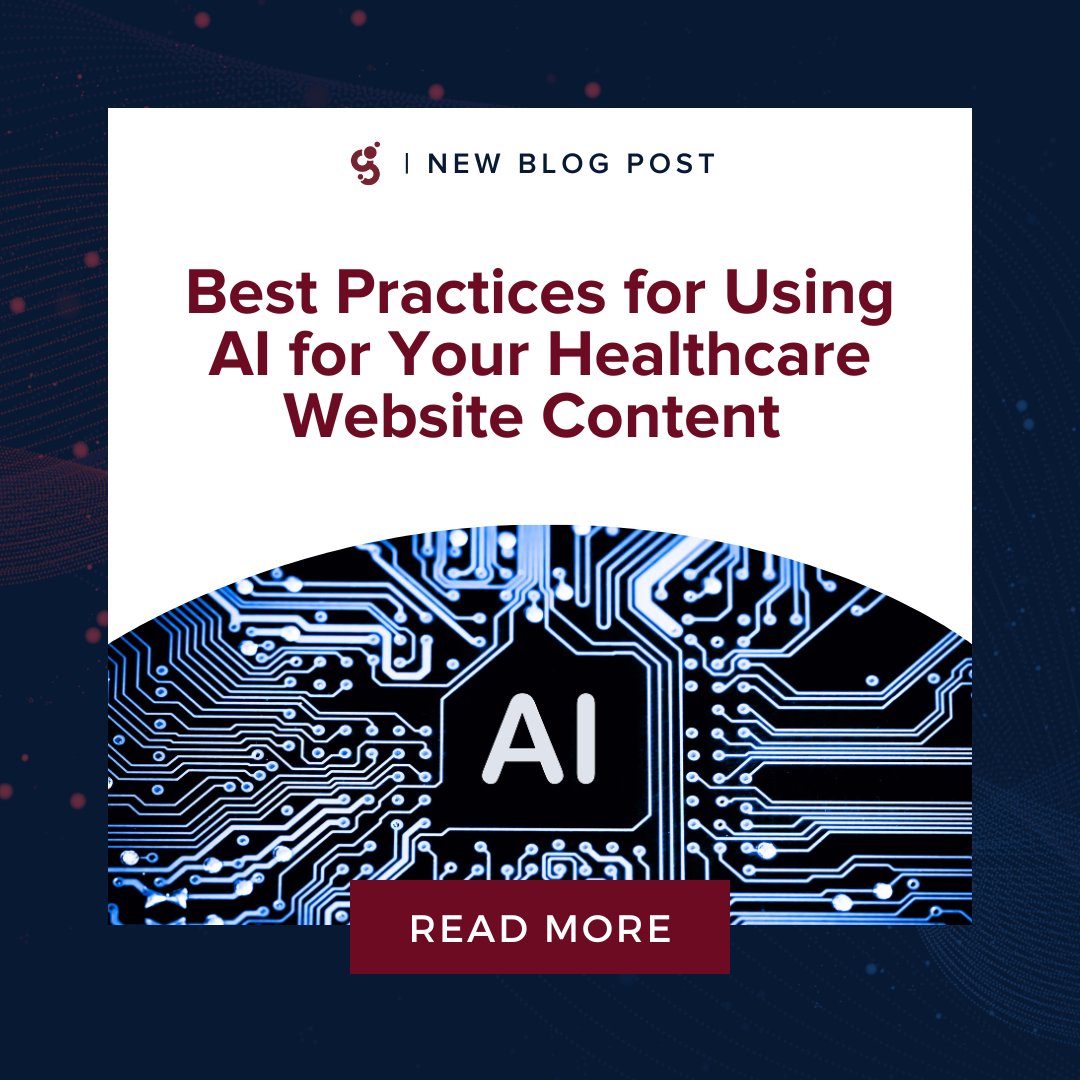 Check out these best practices that can make AI a useful aspect of your content marketing workflows while maintaining your organizations' authenticity and voice.

hubs.ly/Q03JYfjz0

#HealthcareMarketing #DigitalMarketing #ContentMarketing #AI #ArtificialIntelligence