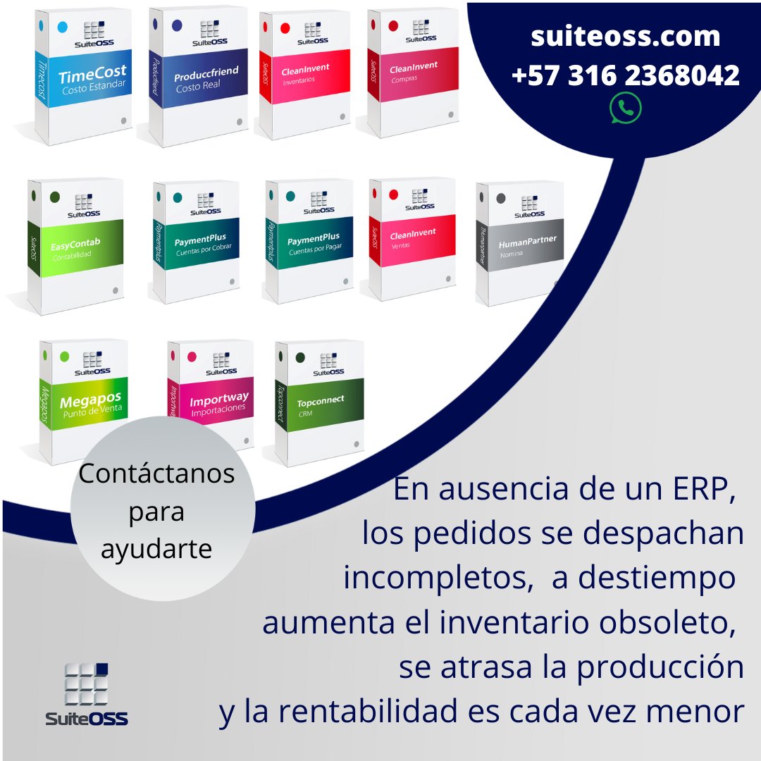 suiteoss's tweet photo. ¿Tu ERP administrativo no está conectado con producción? 

Cuando estos dos sistemas no están integrados, los problemas se multiplican

Con SuiteOSS, todo fluye. Una solución centralizada que conecta administración y producción en tiempo real, para tomar decisiones certeras. https://t.co/fNaiUdiYTS