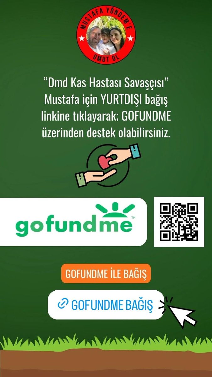 Mustafa Gofundme Üzerinden de Linkle Tıklayarak Kolaylıkla Bağış Yapıp Umut olabilirsin Alalh Razı olsun Şimdiden Gurbetçilerimizin desteklerinizi Bekliyoruz. 🙏🏻🙏🏻