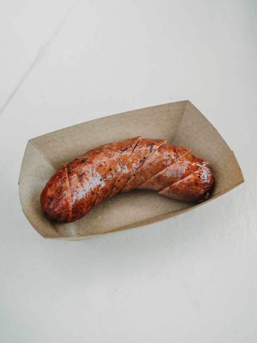 Meet our newest staple: the Garlic Pepper Sausage!🔥

Simple, done right, and here to stay. Packed with confit garlic, black pepper, salt, and a kick of red pepper flakes—this one’s our homage to the old-school hill country style that started it all in Central Texas.