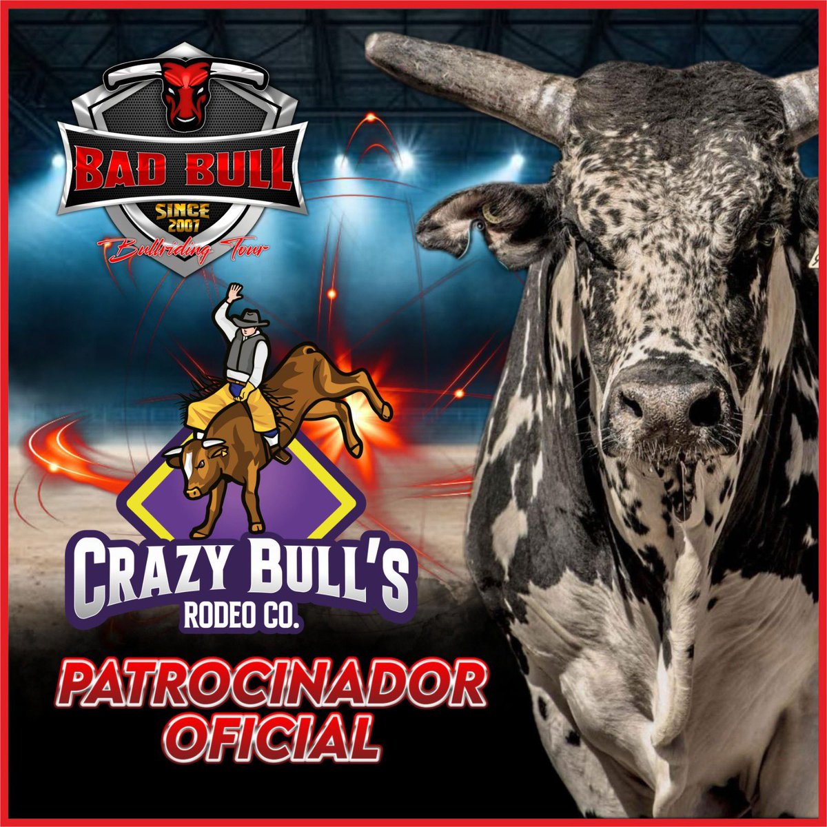 BadBull10's tweet photo. “Crazy Bull's Juan Aldama” Patrocinador Oficial de Bad Bull Rodeo. https://t.co/CYaGYb9VOY