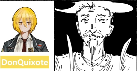 junoaked's tweet photo. i drew don quixote https://t.co/Jj7Rm9qcJu