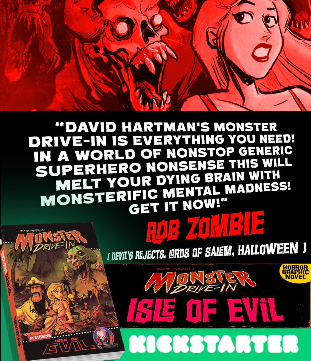 Now up to 14k! Thank you all so much who’ve showed your support! We are now less than 2 weeks away from the end of the MONSTER DRIVE-IN kickstarter! Reserve yours now!
