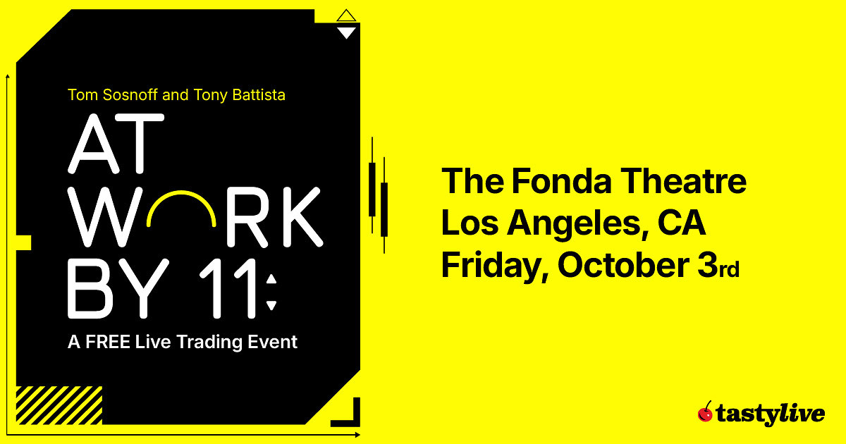tastylive (@tastyliveshow) on Twitter photo 🚀 T-minus 2 weeks to trading fun in #LA with Tom & <a href="/Tony_BATtista/">Tony Battista</a>! 📈 Join us Oct. 3 at <a href="/FondaTheatre/">The Fonda Theatre</a>.
🎟️ Reserve your spot: bit.ly/40atvnH 🚀 T-minus 2 weeks to trading fun in #LA with Tom & <a href="/Tony_BATtista/">Tony Battista</a>! 📈 Join us Oct. 3 at <a href="/FondaTheatre/">The Fonda Theatre</a>.
🎟️ Reserve your spot: bit.ly/40atvnH