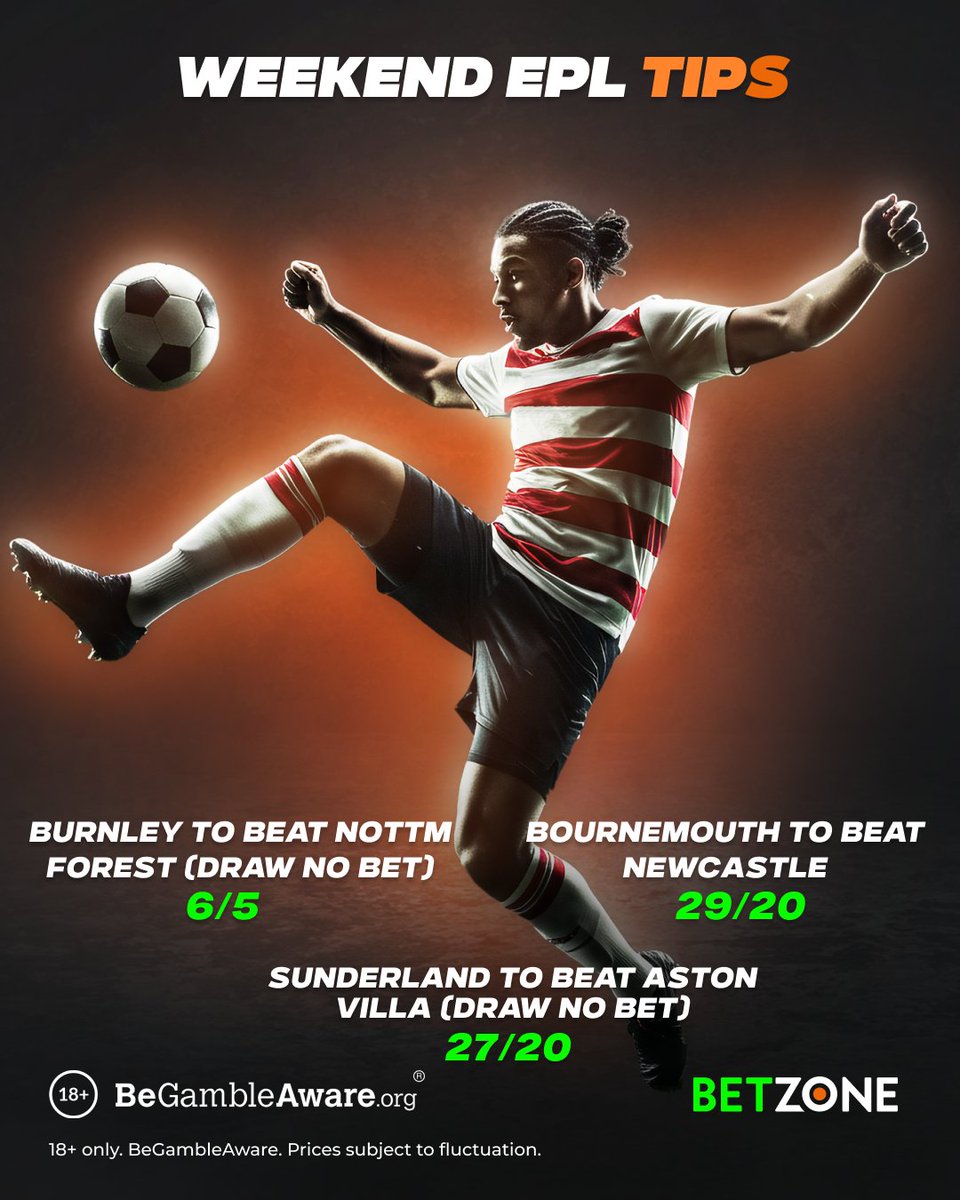 The Premier League's fifth game week features some big hitters but our best bets are coming elsewhere in the shape of two out-of-form road favourites and a well-rested side to shade it against visitors on the come-down from midweek European highs. bit.ly/4gxeEuA