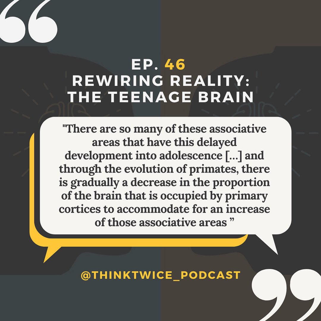 ✨Teenage years = chaos &amp; magic 🌪️💫 From soaring confidence 🚀 to sudden doubt 🤔, every moment shapes who we’ll become. 🎙️ New episode out now: Rewiring Reality: The Teenage Brain 🧠🎧

#podcast #neuroscience