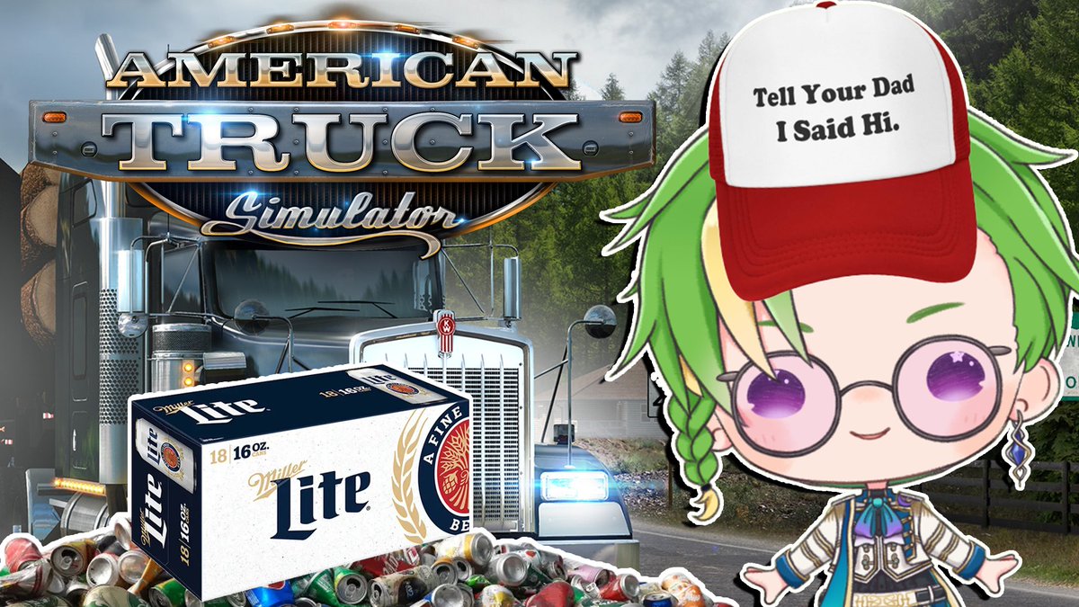 Tonight at 9pm CT, it's Drinking &amp; Driving Friday in American Truck Sim!

twitch.tv/ubegoob