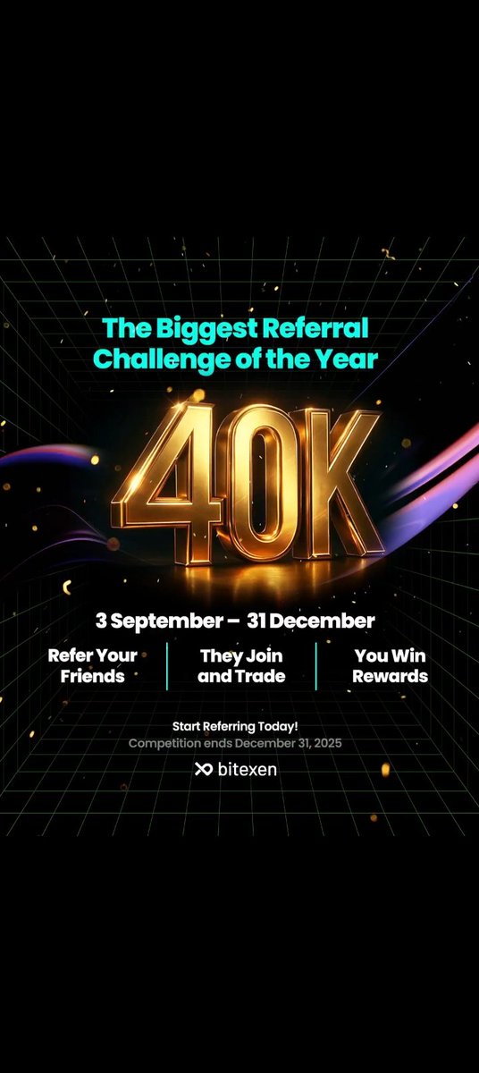 MorayoByWeb3's tweet photo. @coingecko Gm Gecko, the biggest Referral challenge of the year is live with $40,000 reward pool on @bitexencom.

Register and get your own unique referral link to join the top referrers.
https://t.co/BhB5U31oeP https://t.co/4vT28Bo630