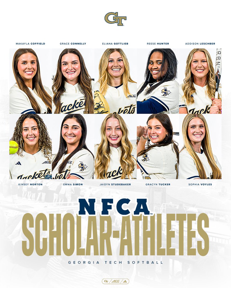 Busy working on this year's accolades but can't forget the work put in last season 📔📑

10 Yellow Jackets were named NFCA All-America Scholar Athletes for their academic excellence through the 2024-2025 school year

🎟️ | buzz.gt/SBTix26

#StingEm 🐝
