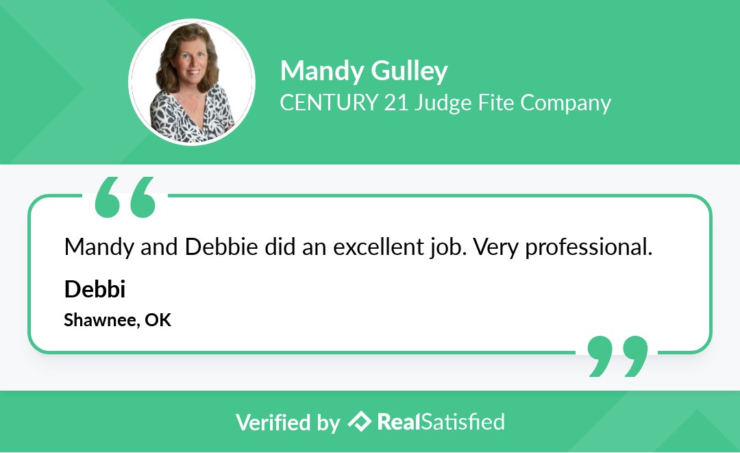 MandyEdlin's tweet image. Join me in celebrating another happy client. realsatisfied.com/Mandy-Gulley via @realsatisfied