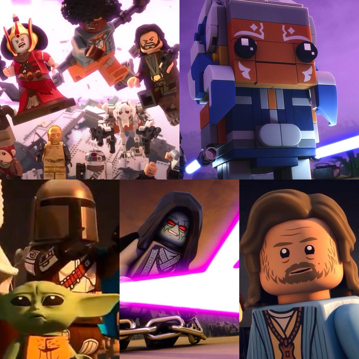 El especial de Lego Star Wars Rebuild the Galaxy Piezas del Pasado es único. Está para cagarse de la risa pero al mismo tiempo con una historia épica que conecta con lo que es Star Wars. Está muy disfrutable, LLENO de referencias meta y diálogos famosos de Star Wars y aparece 🧵