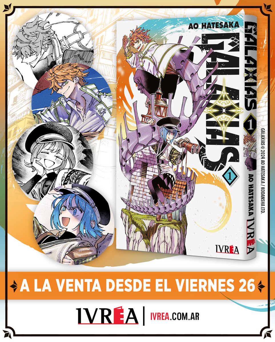 ivreality's tweet photo. 🌎 ¡Preparate para una aventura fantástica! El viernes 26 llega el primer tomo de GALAXIAS!

🔥 Conseguilo en comiquerías, librerías y en nuestro store online: La Comiquería. https://t.co/IKh7vT58Gl