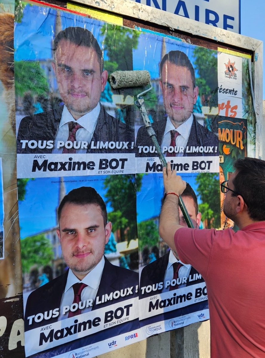🔵 Premières affiches collées !

Rejoignez la campagne Tous pour Limoux ▶️ forms.gle/EvLRJE35TRizT4…