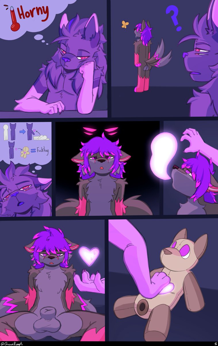 QueenRumpti's tweet photo. Comic commission for @Ashe_Infinity 

Silly mutt turned into a fuck toy plush~

#furry #yiff https://t.co/jYkQxepoGr