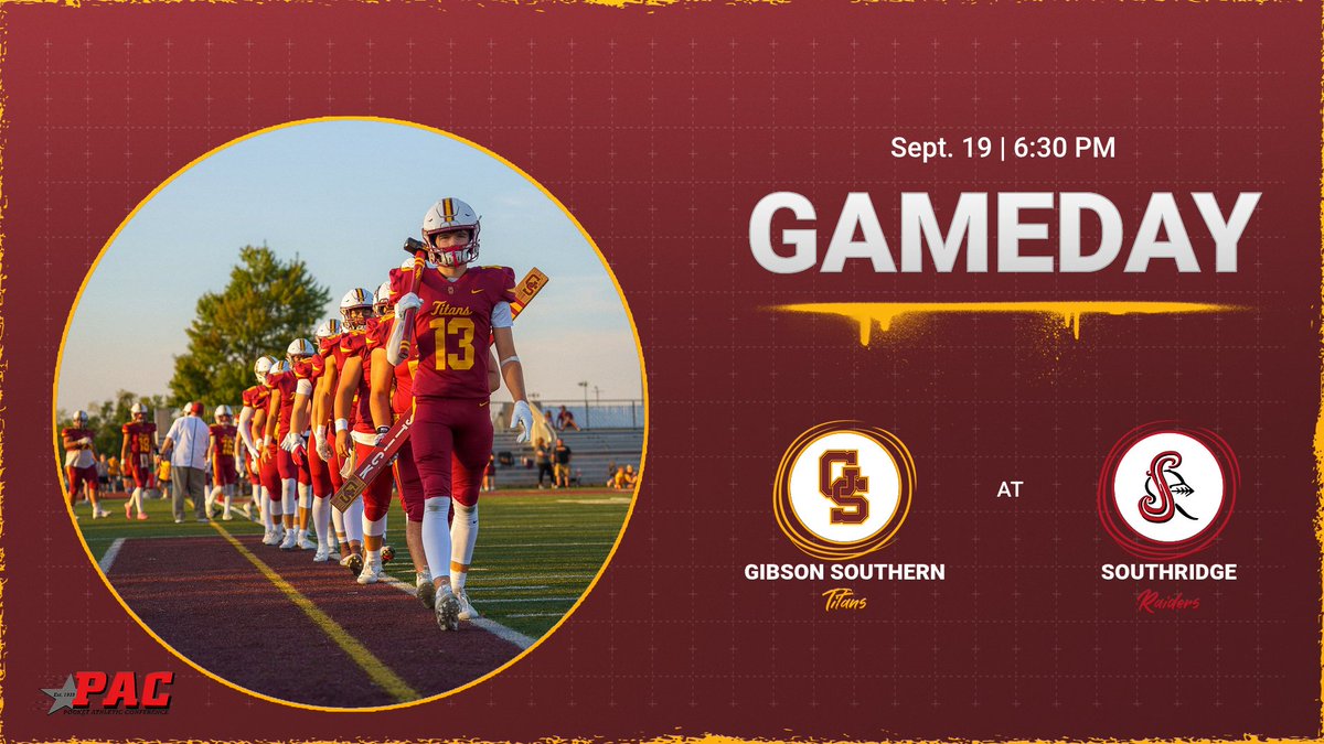 GSHSFootball's tweet image. 🆚 Southridge
🏟️ Raider Field
🕡 6:30 PM CST
📍 Huntingburg, Ind
📻 89.1 The Bash or bashradio.com