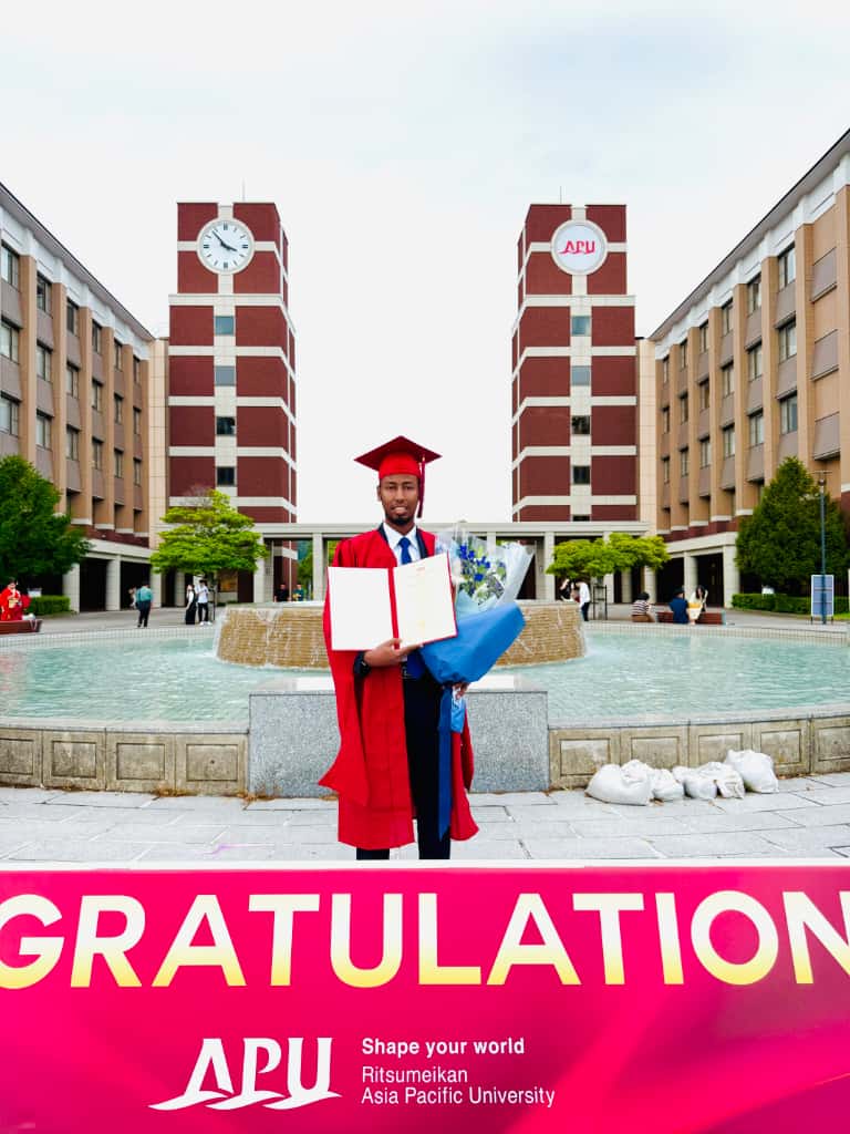 SomJapanAlumni's tweet photo. .@SomJapanAlumni  congratulates Mr. Adnan on completing an MBA in Entrepreneurship and Innovation Management at @ritsumeikanapu, Japan. Adnan was a recipient of the prestigious @jica_direct_en  Scholarship (2023–2025) and now joins the @SomJapanAlumni to contribute back home. https://t.co/R4loFAx5Bj